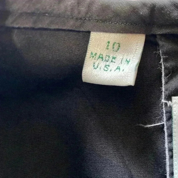 Gitman Bros 100% Cotton Black Sleeveless, Pleated Front Womans Size 10 Top Shirt - Picture 5 of 8